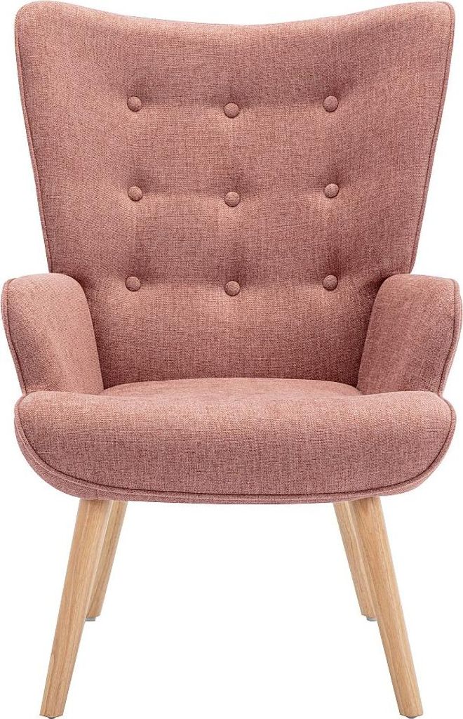 Gepolsterter Sessel rosa - VATELY