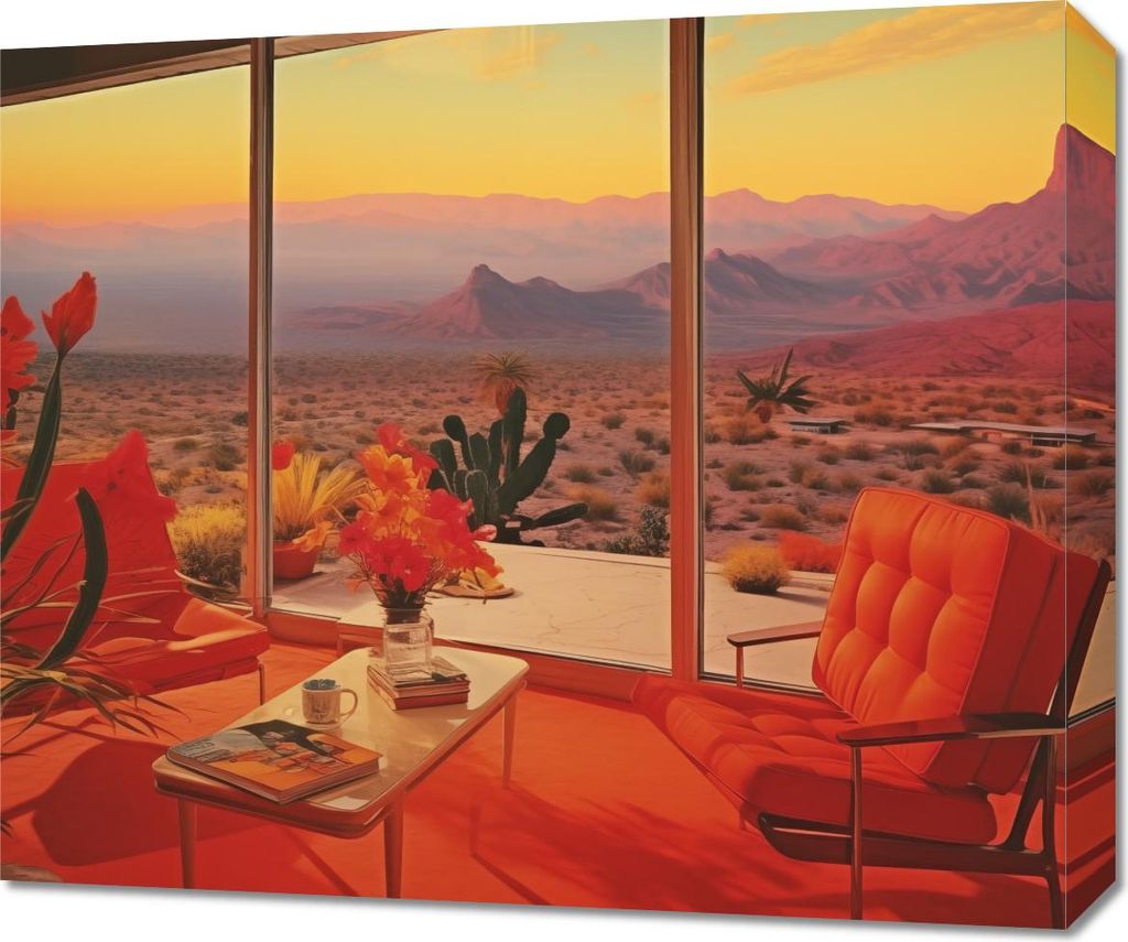 Bild 60x50cm Besitztum im Wüstenshaus