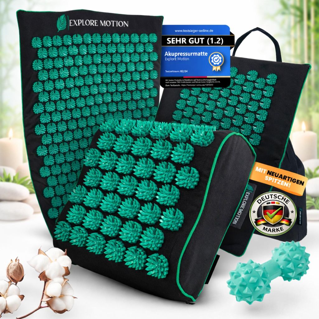 Explore Motion Akupressurmatte 6in1 Premium-Set | Für Produktbild 
