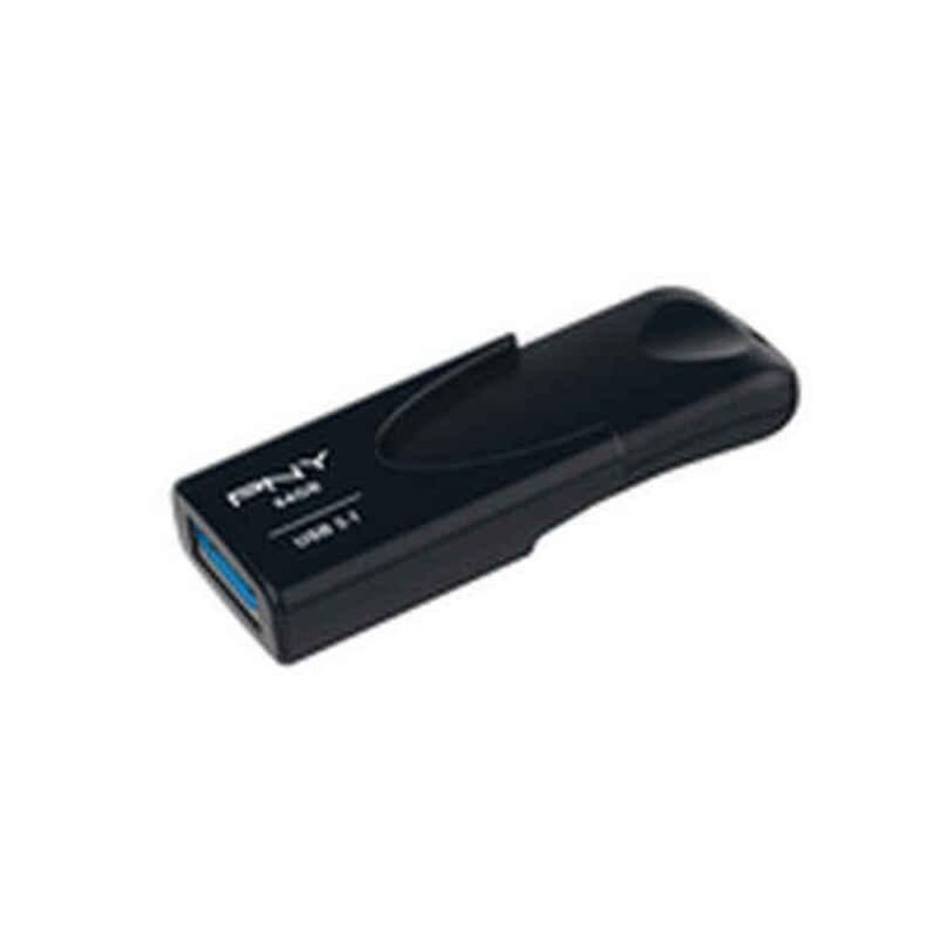 PNY Attaché 4 64GB USB-Stick USB 3.1 bis zu 80MB/s, Schwarz