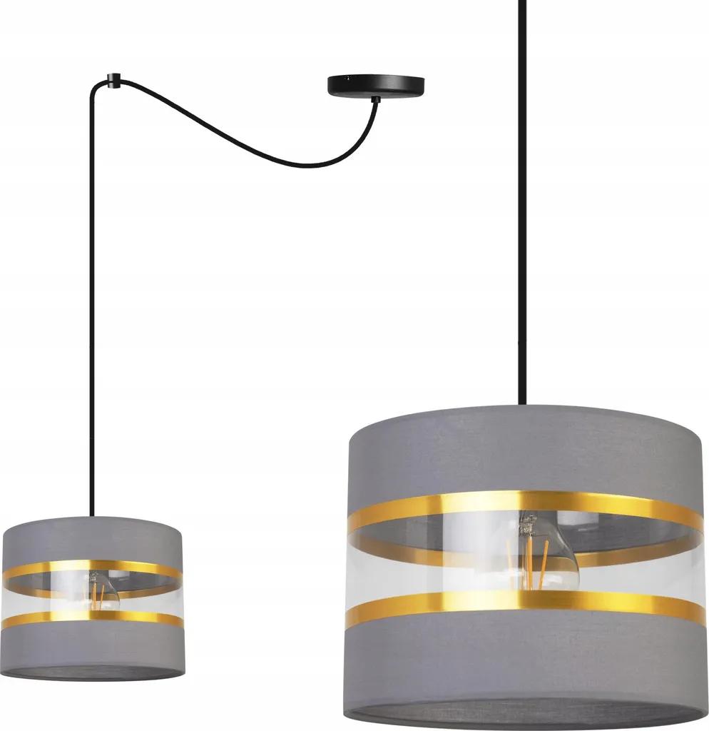 Plafoniera a sospensione lampadario in tessuto moderno