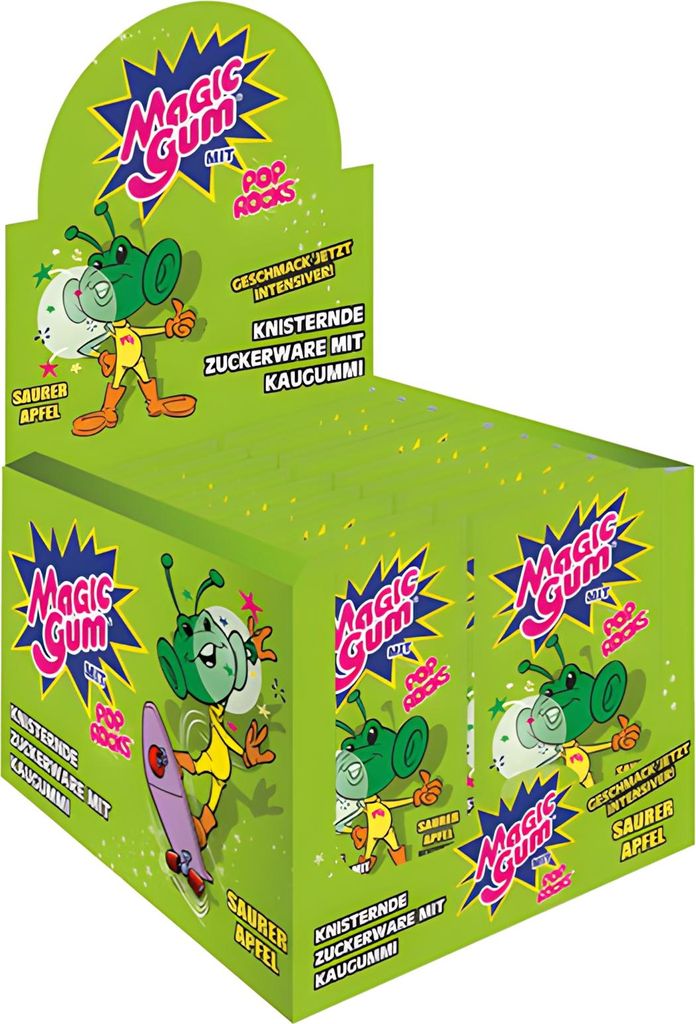 Magic Gum Saurer Apfel 7g 50 Stück Produktbild 
