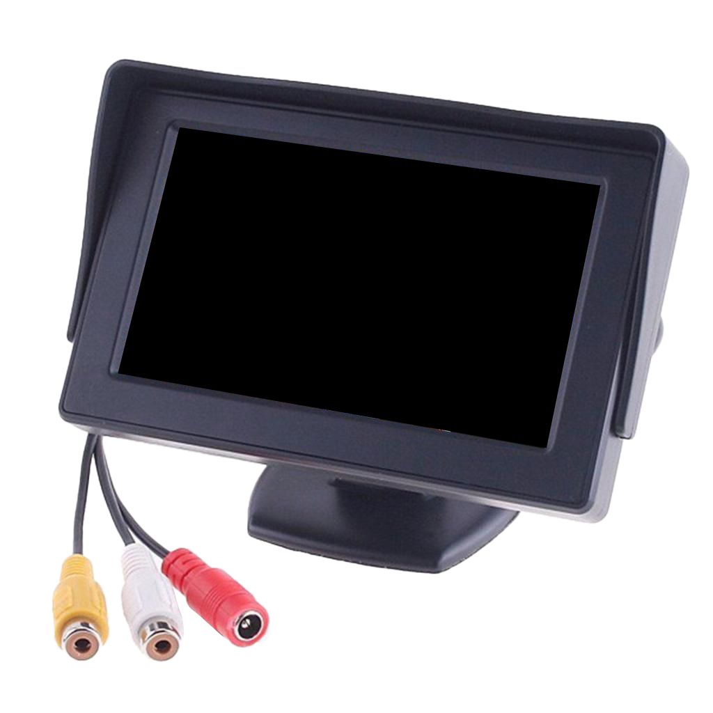 Auto Rückfahrsystem 4.3" TFT LCD Monitor Nachtsicht Rückfahrkamera FunkM1w 