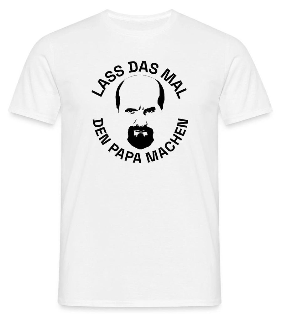 Spreadshirt Stromberg Bernd Lass Das Mal Den Papa Machen Männer T-Shirt, 4XL, Weiß