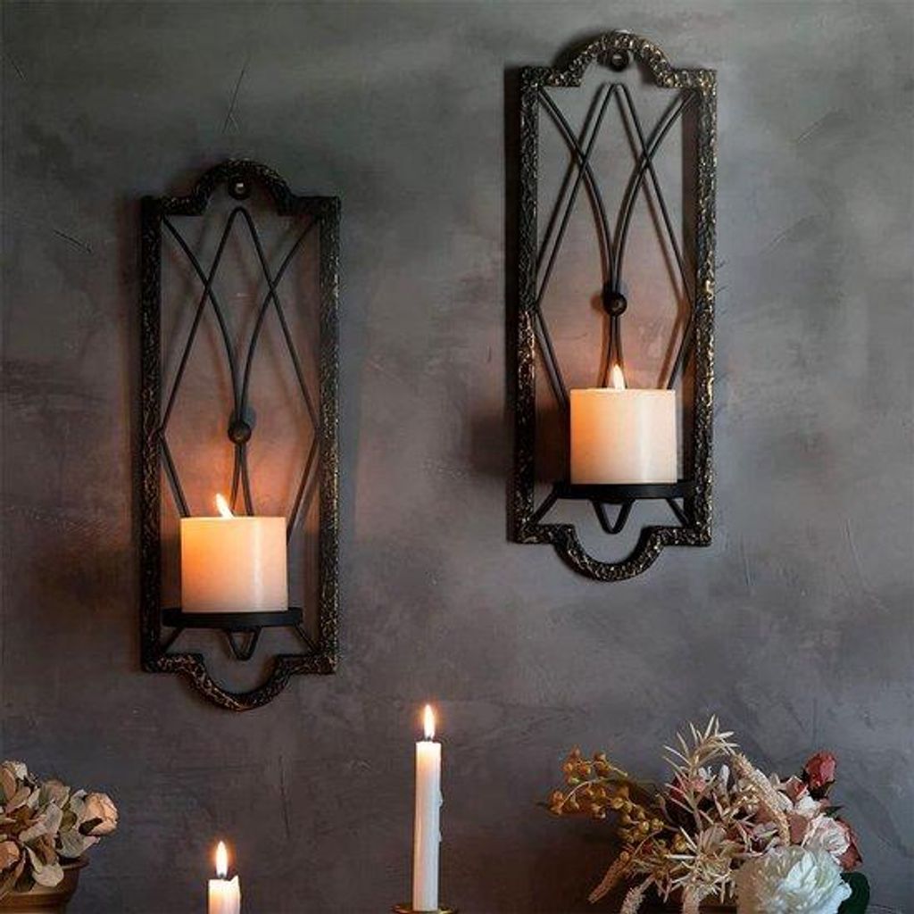 Elegante schwarze Wandleuchten für Wanddekoration