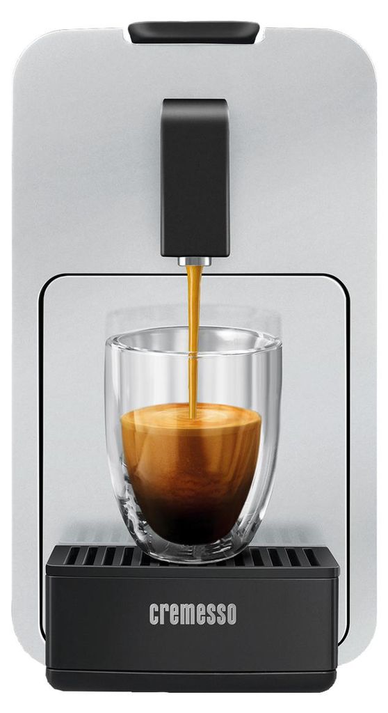 Cremesso Viva Elegante, Pad-Kaffeemaschine, 0,8 l, Kaffeekapsel, 1455 W, Schwarz, Silber