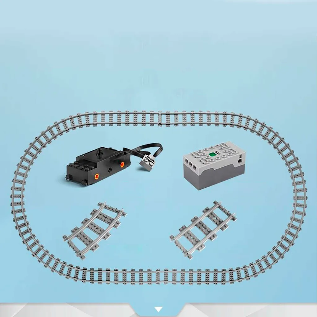 Train électrique de Noël télécommandé en briques - Modèle RC 450 pièces - 13