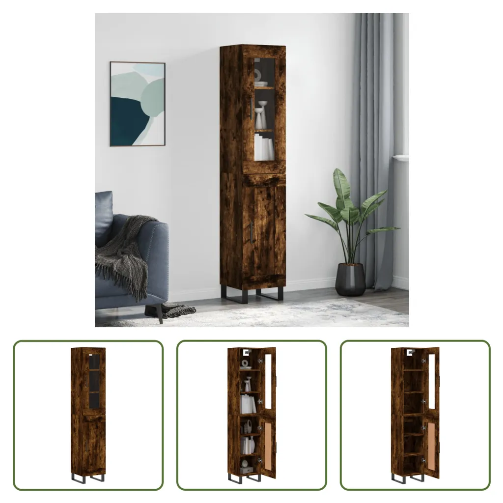 Mobile Credenza Economico Rovere Fumé | 180cm The Living Store