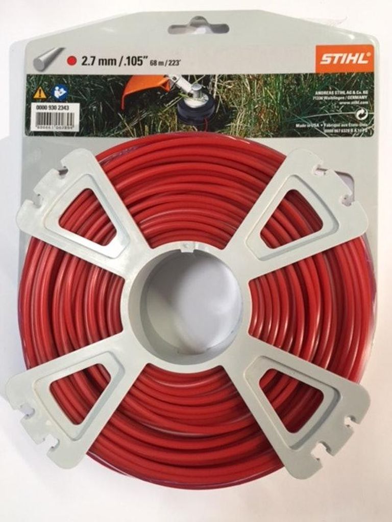 Bobine de fil rond diamètre 2,7mm longueur 68m - rouge - Image du produit 