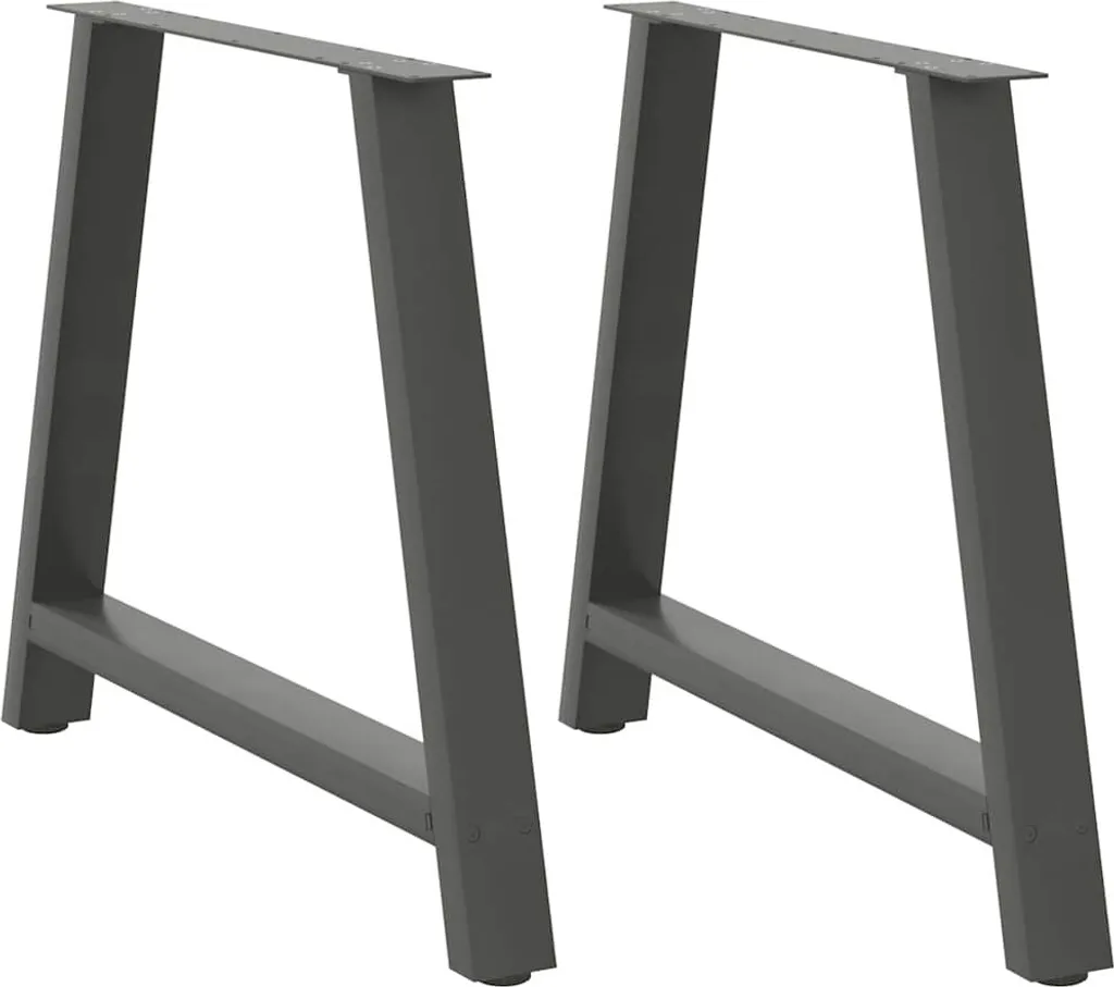 Gambe Tavolo a Forma di A Antracite 90x73 cm in Acciaio Hommie