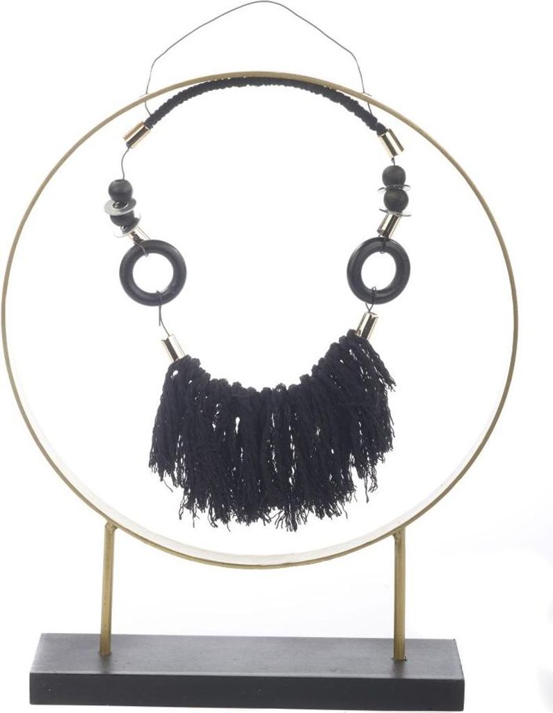 TrendLine Deko-Aufsteller Metall 34,5 x 28 cm beige schwarz