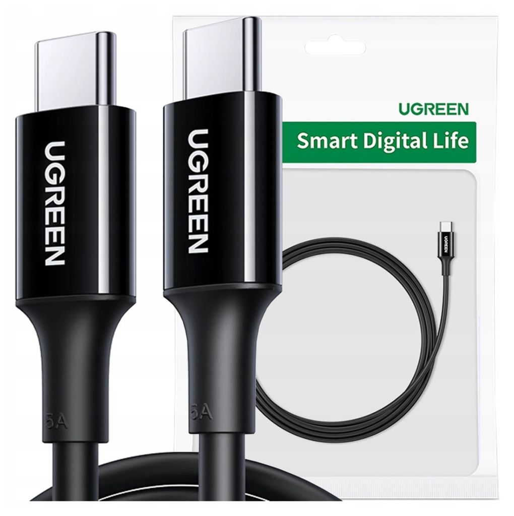 Ugreen US300 USB-C / USB-C 480 Mbit/s 5 A Kabel 2 m - Produktbild 