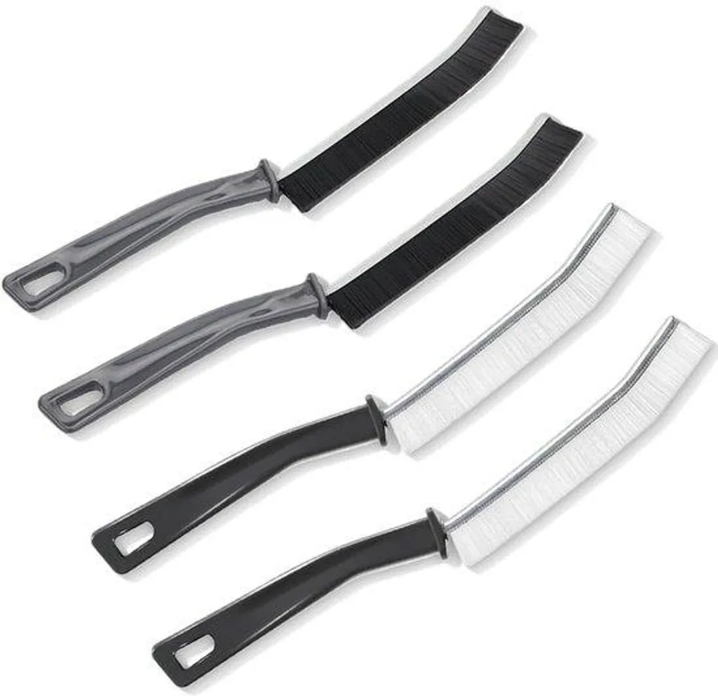 Brosse de nettoyage rainures et rails de fenêtres - Lot de 4 pièces