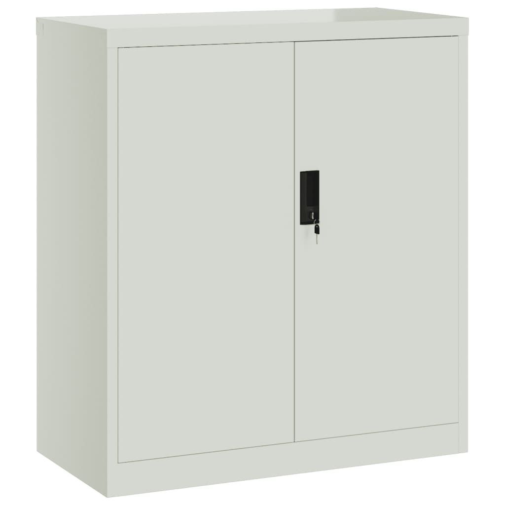 vidaXL Szafka na dokumenty jasnoszara 79x40x90 cm stalowa Zdjęcie produktu 