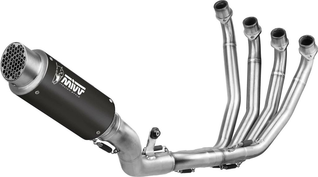 Kompletter schwarzer Auspuff MIVV GP Pro für HONDA CBR 650 R