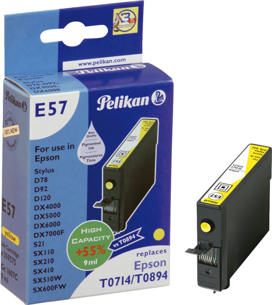 Pelikan Patrone Epson E57 T071/T089 yellow kompatibel