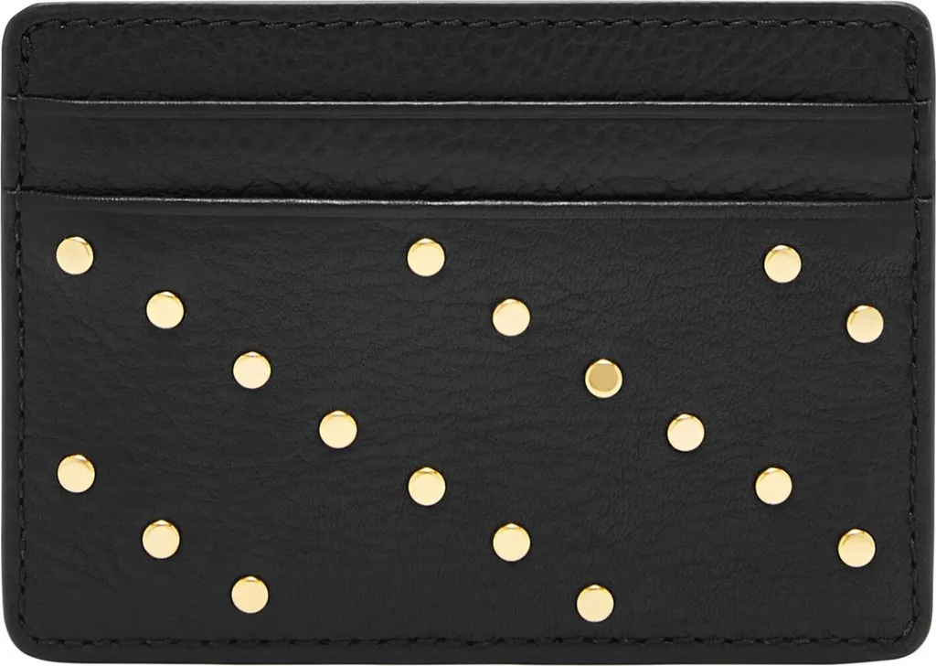 FOSSIL portacarte Steven Card Case Black nero
