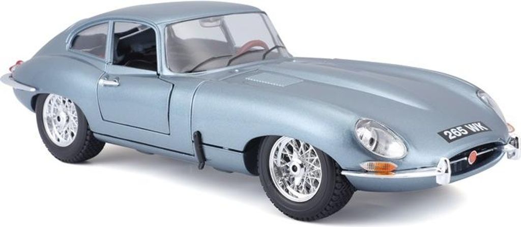 Bburago 1:18 Jaguar E Coupe Metalic Silver Blue Image du produit 