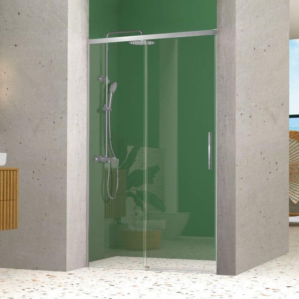 Duschfront + Schiebetür NICOLETA Chrom