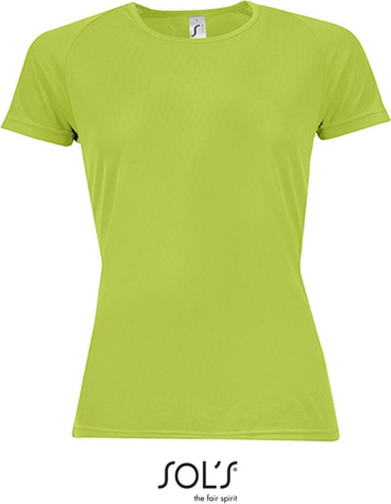 SOLs 01159 | Damen Raglan Sport T-Shirt + Längerer Rücken - Farbe: Apple Green - Größe: XL