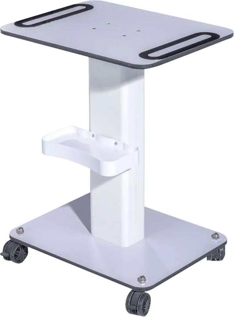Kosmetikwagen - Rollwagen Trolley - 3 Ebenen - Mit Rollen - Tragkraft 50 kg - Montage Erforderlich - Weiß