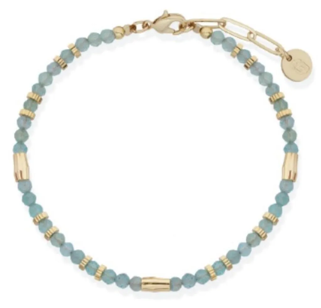 Bracelet de perles décent LJ2896 : Bijou raffiné de 18cm pour femme