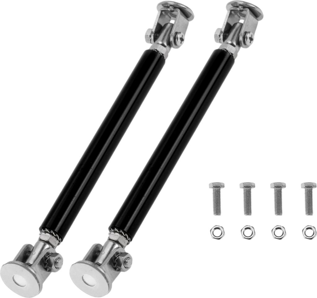 2 Stücke 10cm/3,94 Zoll Auto Splitter Stützstangen Einstellbare Front- und Heckstoßstangenlippen-Splitter-Stützstangen Aluminiumlegierung Schwa...