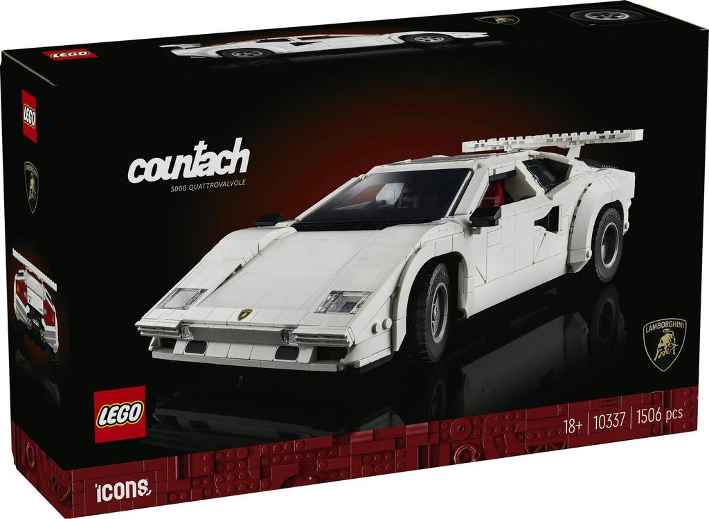 LEGO Icons Lamborghini Countach 5000 Quattrovalvole, Productafbeelding 