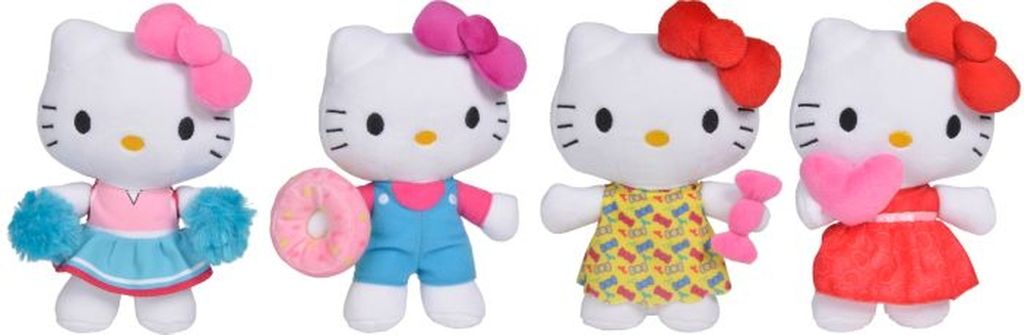 Kuscheltier Stofftier Hello Kitty Kleid Hellrosa 15 cm Jemini Neu 