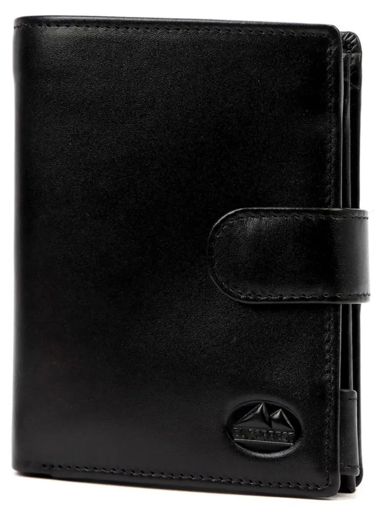 Portefeuille Homme en Cuir GREG 57915 El Forrest avec Blocage RFID Noir