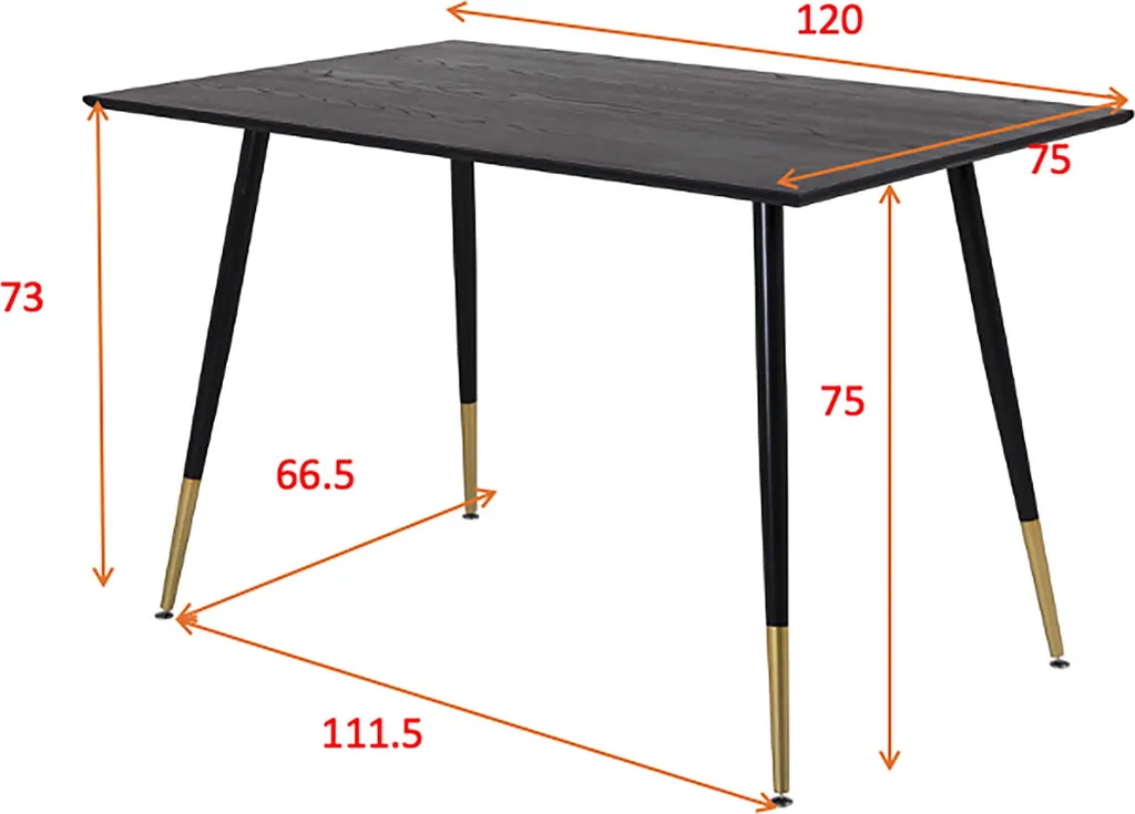 Table à manger Dipp noire 85x120cm : finis les problèmes d'espace restreint - 10
