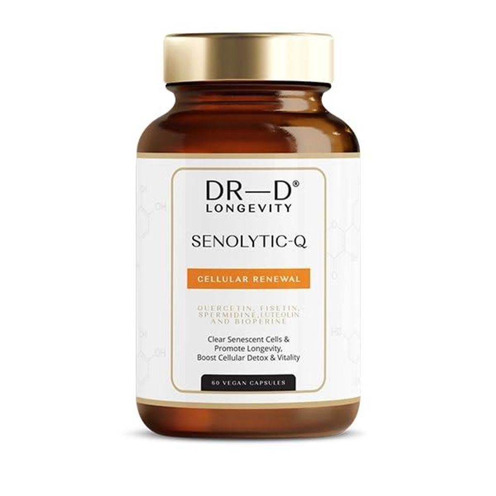 Senolytic-Q – Senolytischer Komplex mit Quercetin, Fisetin, Lutolin und mehr für Zellreinigung & Anti-Aging, 60 Kapseln | DR-D