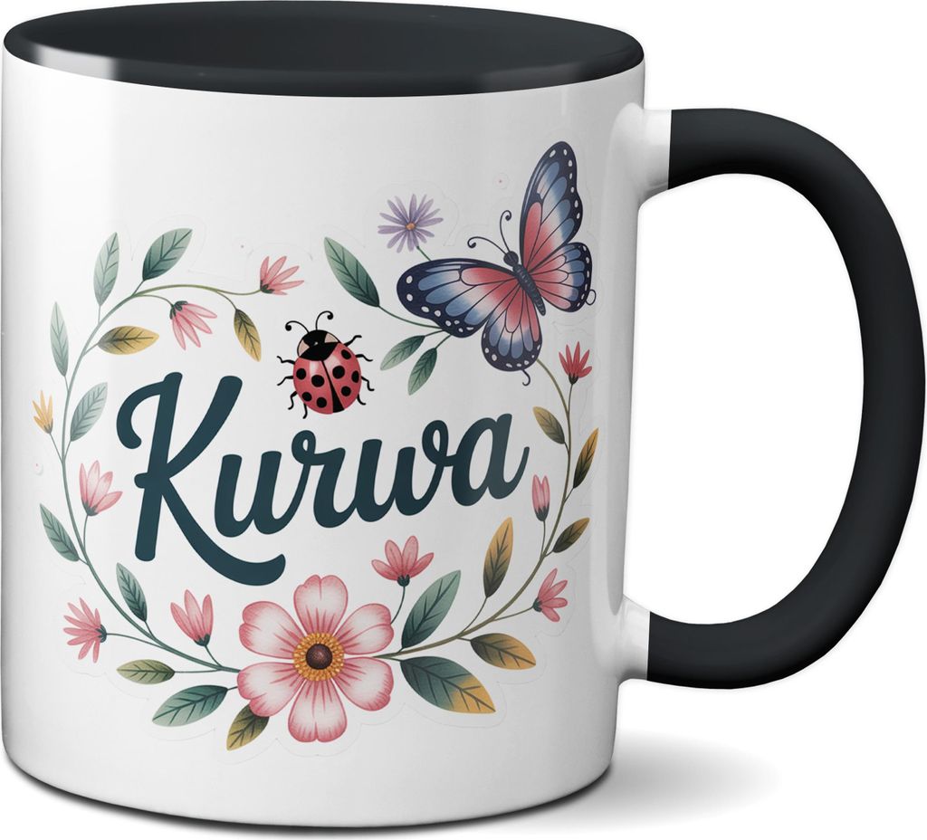 TassenKing Kurwa Tasse – Lustiger Kaffeebecher mit Produktbild 