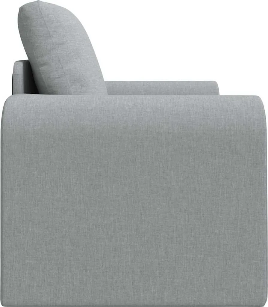 Canapé convertible d'appoint gris clair pour studio ou chambre d'amis - 5