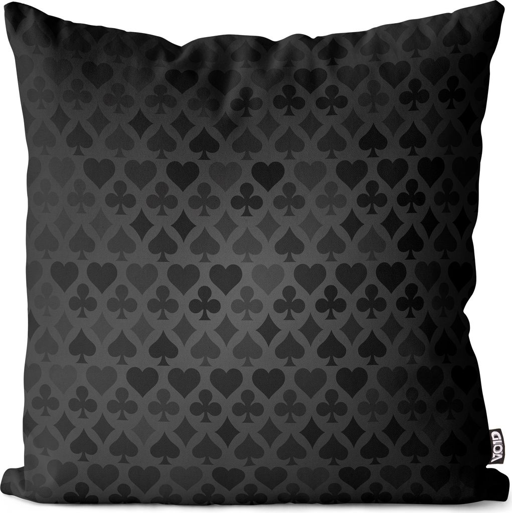 VOID Karo Herz Karten Spielkarten Kissenbezug Kissenhülle sofa couch wohnzimmer dekoration wasserfest Outdoor Garten Kissen bezug deko