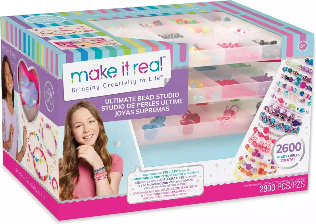 Make it Real Ultimate Bead Studio | Kit Gioielli Fai da Te Bambina