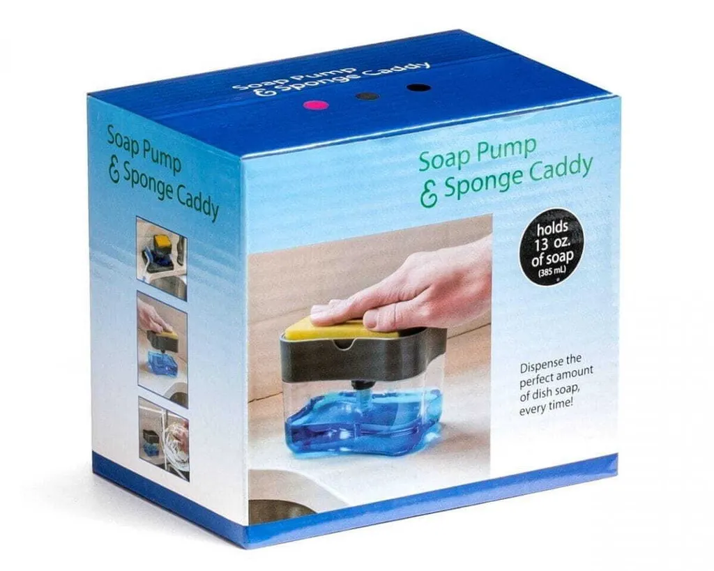 Distributeur de lessive avec éponge intégrée - Modèle Compact 380ml - 9
