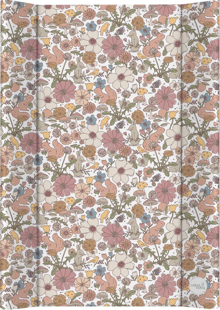 Ceba Baby Wickelauflage Wickelunterlage - 2 Keil Wickelmulde fürs Babybett 70x50 cm - Wickeltischauflage - Wasserdicht und Abwaschbar - Basic - ...