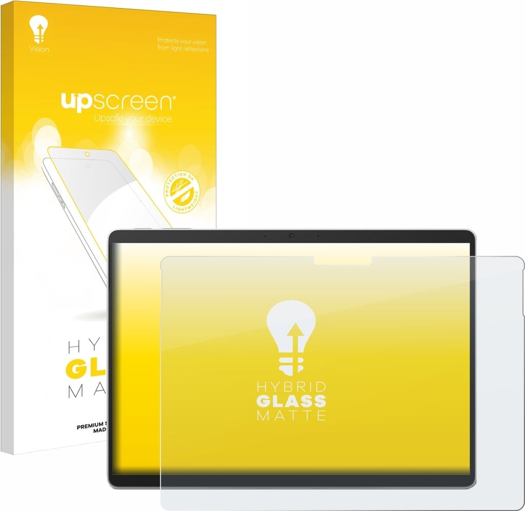 upscreen Entspiegelungs Schutzglas für Microsoft Surface Pro 10 Schutzfolie Panzer Folie Glas Display Schutz matt
