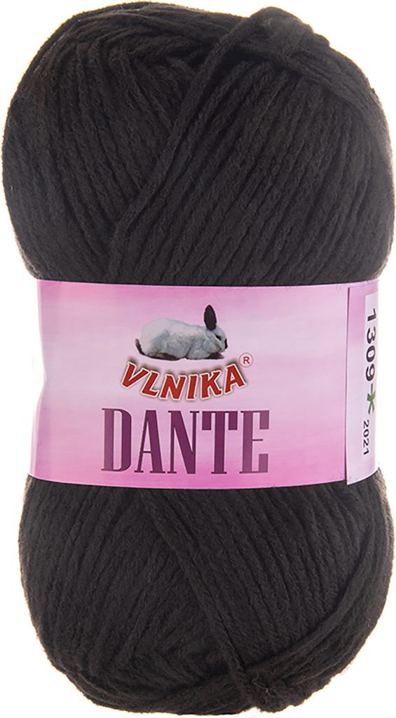 100g Strickgarn Dante Uni und Color Häkelgarn Handstrickgarn Wolle Farbwahl, Farbe:1309 dunkelbraun