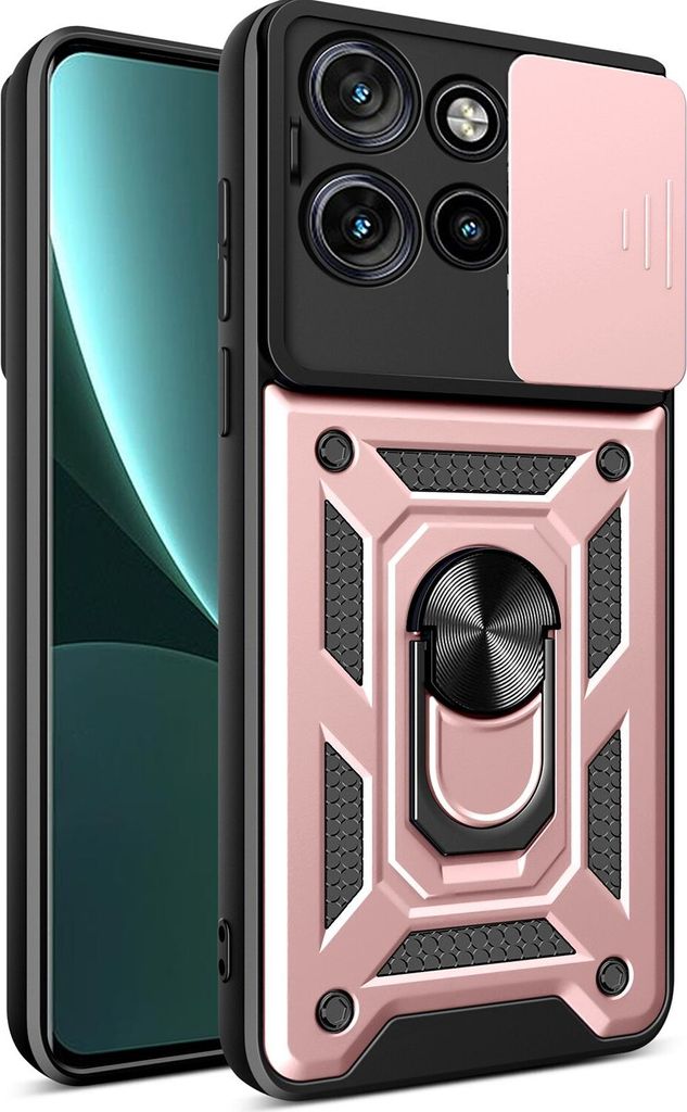 Hülle für Motorola Edge 50 Neo Magnetische Ring Ständer Produktbild 