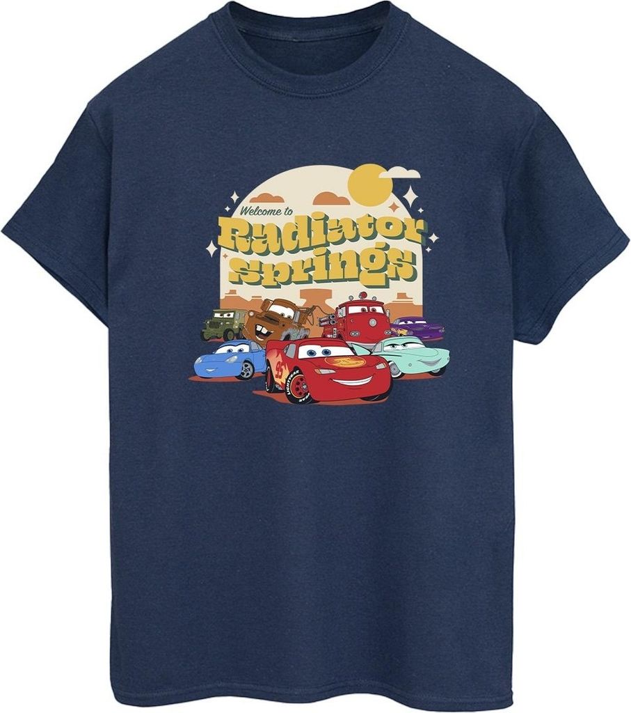 Disney - "Cars Radiator Springs" T-Shirt für Damen BI16251 (S) (Marineblau)