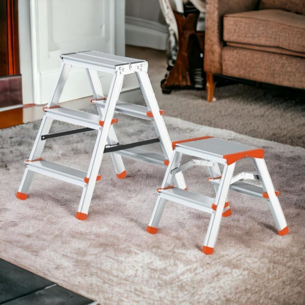 Sgabello domestico in alluminio con piedini antiscivolo Tip Immagine del prodotto 