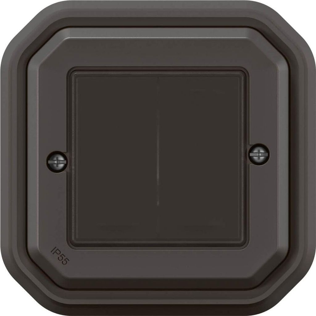 Legrand PLEXO New Feuchtraum Connected-Smart-Home-Doppelschalter, Wandsender, Aufputz Schalter, An-Aus, Home+Control-App, IP55 wasserfest, stoßfes...