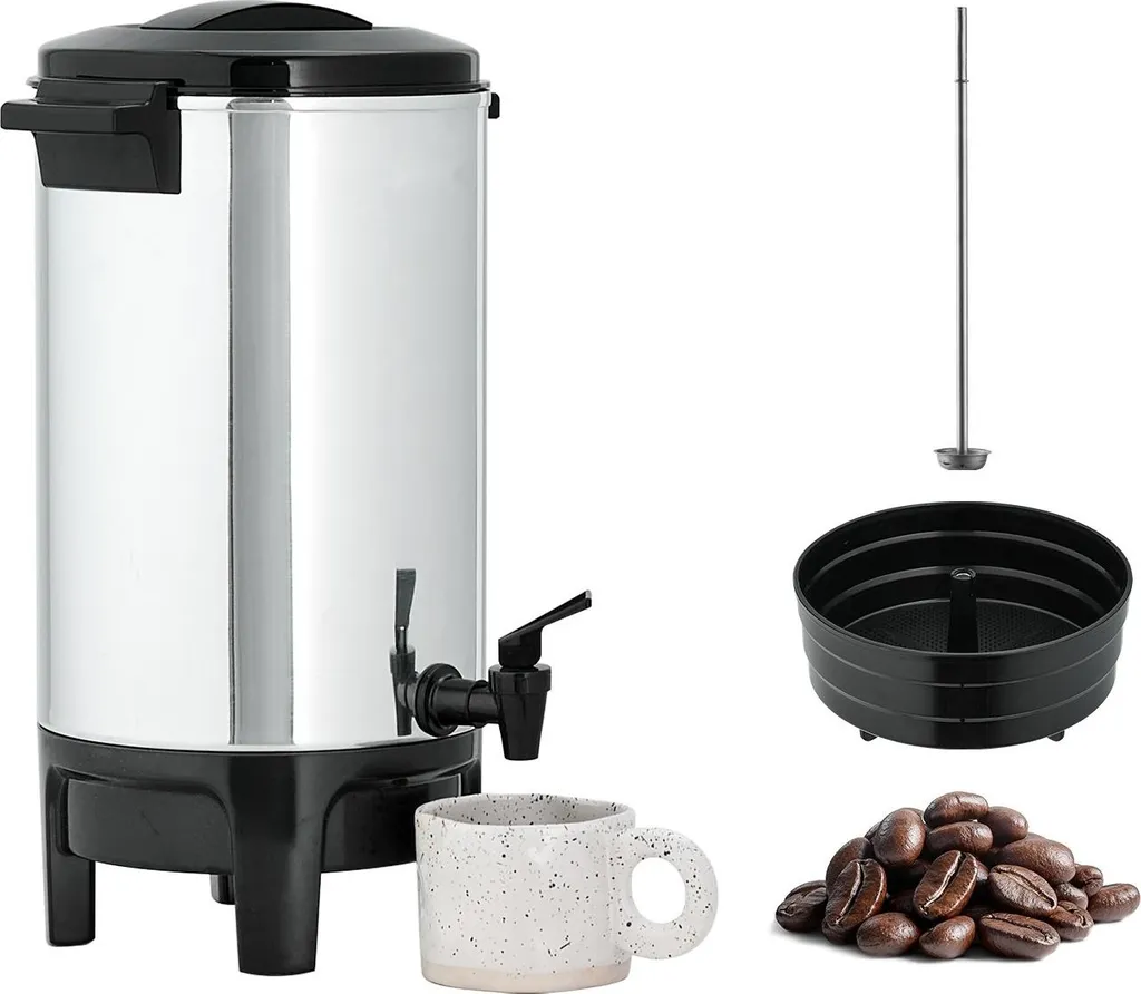 Urna per Caffè 4,5L 30 Tazze | Percolatore Professionale Catering e Bar