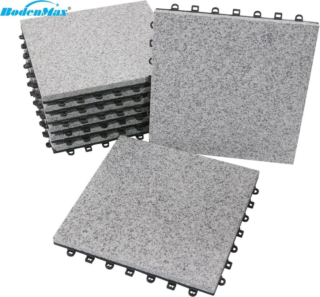 BodenMax Klick Bodenfliesen 30 x 30 cm Granit - Design: Produktbild 