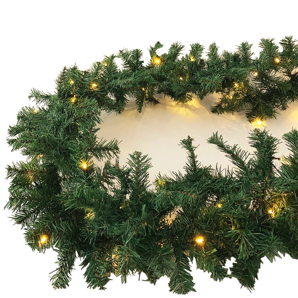 XL 70 LED Girlande mit Beleuchtung Tannengirlande Lichterkette 540cm innen/außen