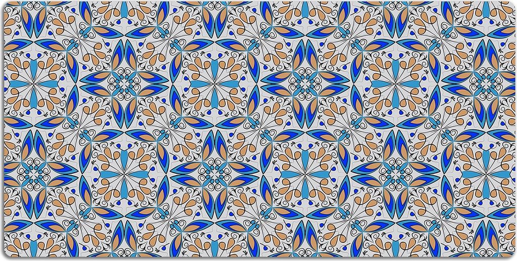 Schreibtischmatte Tischunterlage 120x60 cm Mauspad - Marokkanische Verzierung