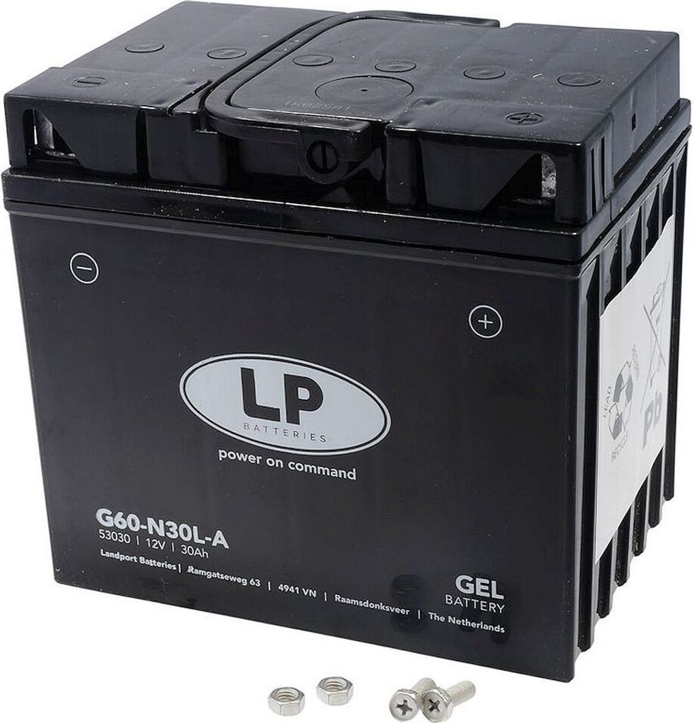 Batterie gel 12V 30Ah L60-N30-3 LANDPORT pour BMW K1100, Image du produit 