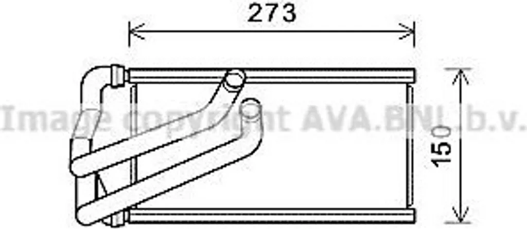Radiateur de Chauffage Habitacle PRASCO pour Jeep Patriot et Sebring